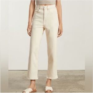 Everlane Way High jeans in Ecru